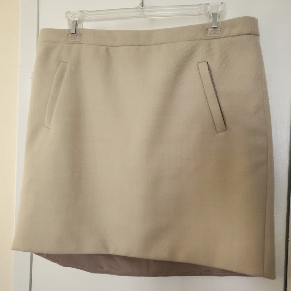 J. Crew Wool Mini Skirt